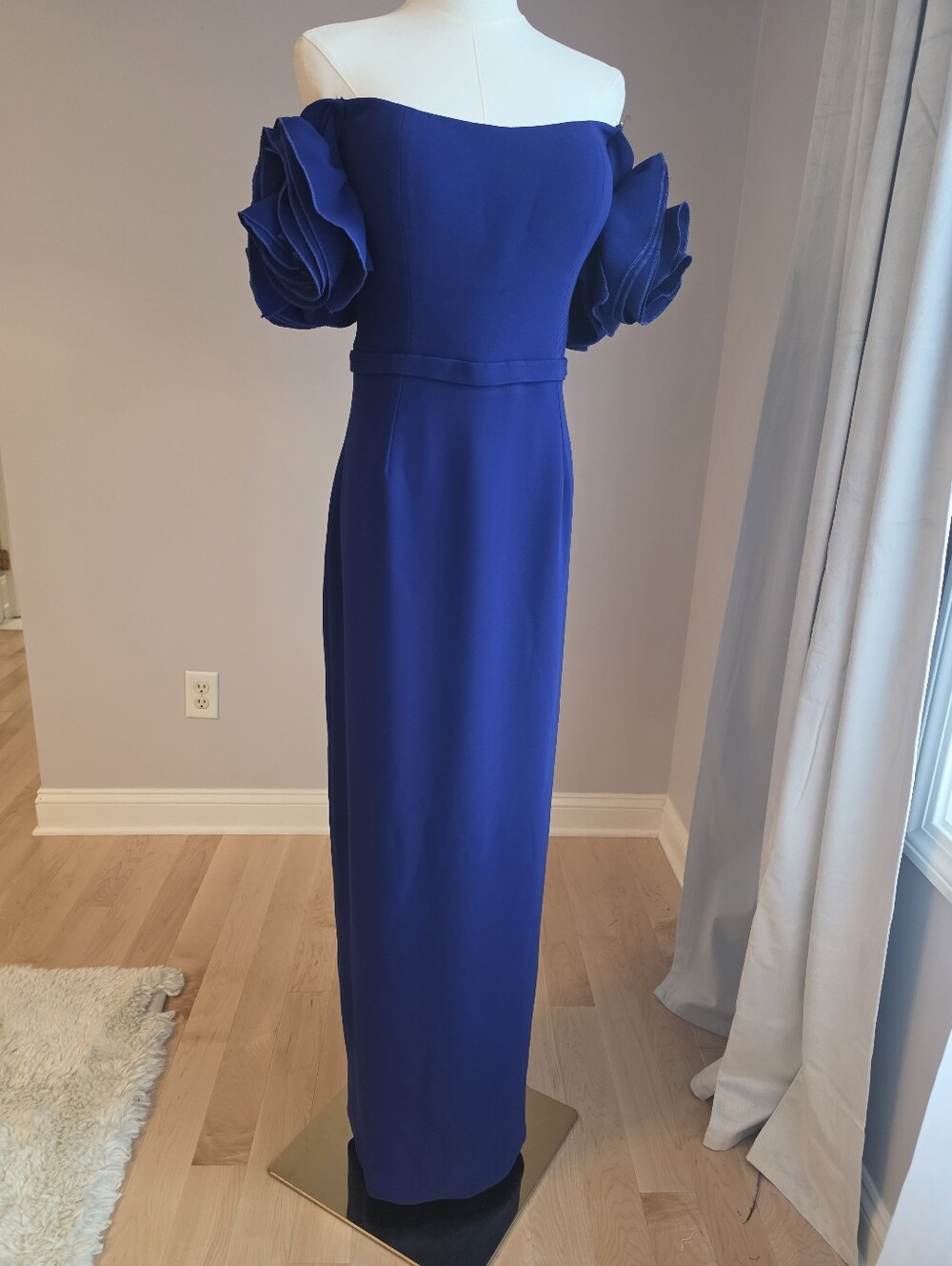 MNM Couture Royal Blue Strapless Dress